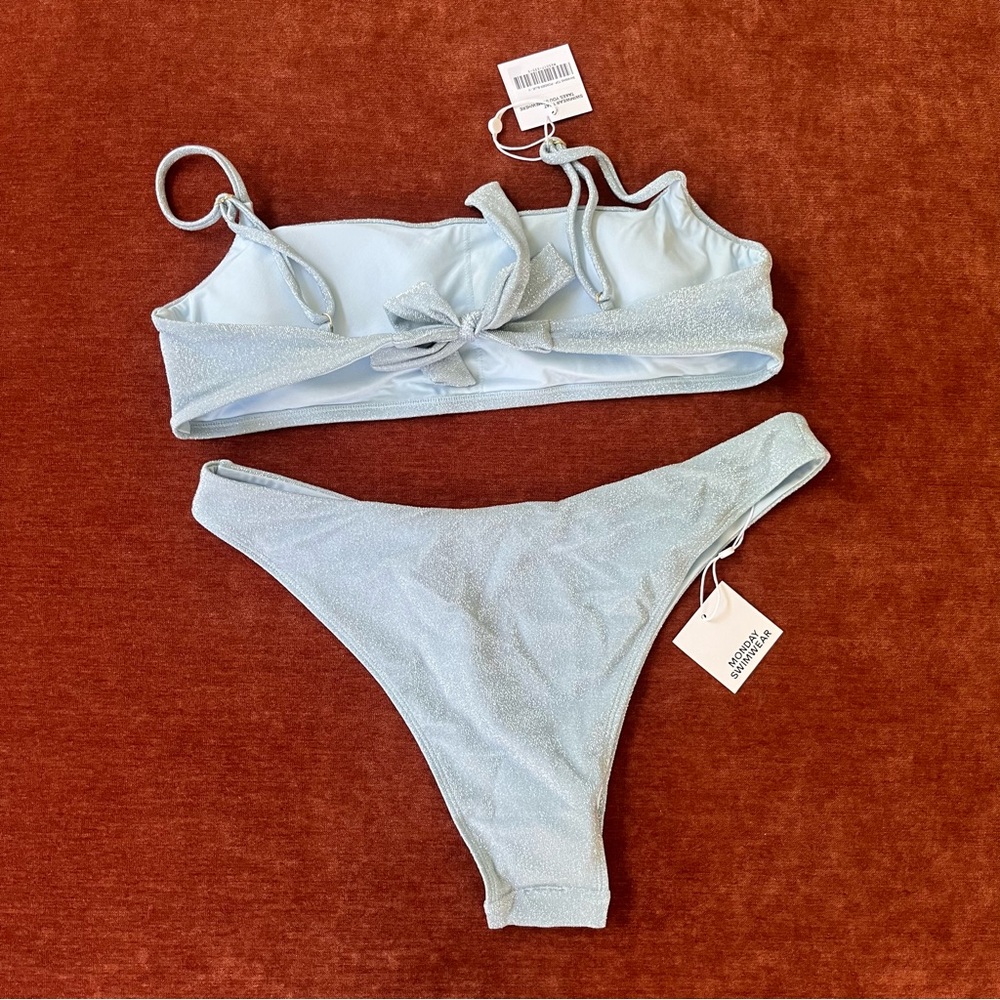 Monday Swimwear Bahamas Top in Powder Blue